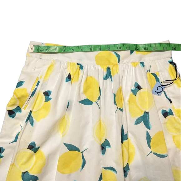 Cynthia Rowley Lemony Print Skirt - Picture 2 of 6